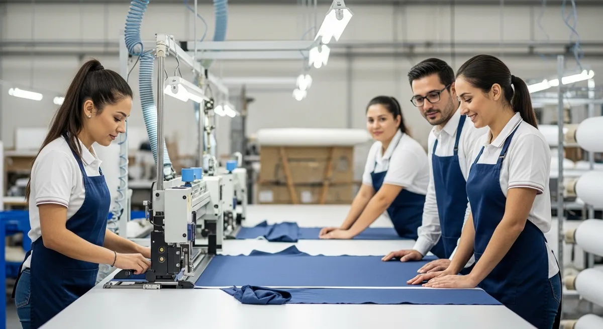 Fabric cutting and layering