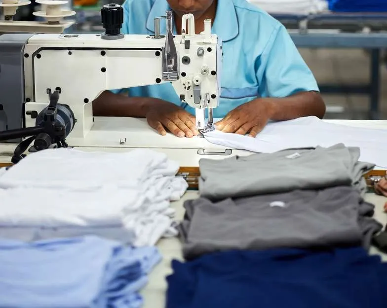 Garment production stitching line